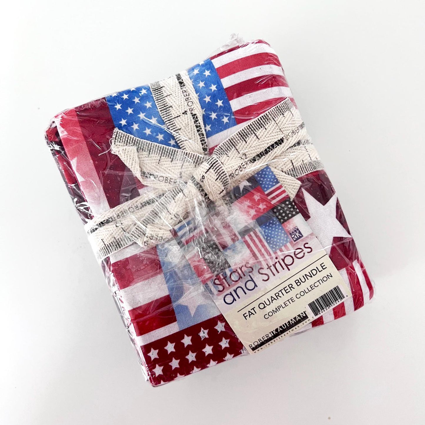 Stars and Stripes 14 Fat Quarter Bundle, Robert Kaufman FQ-2279-14, Modern Bright Christmas Xmas Fabric, 18" x 22" Fat Quarter Yard Cuts