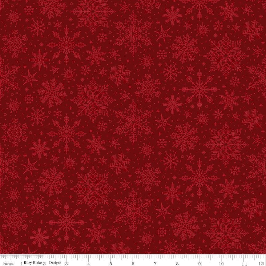 Poinsettias at Christmas 10" Stacker, Riley Blake 10-17630-42, 10" Precut Red Green Christmas Floral Fabric Charm Squares, Jennifer Bosworth