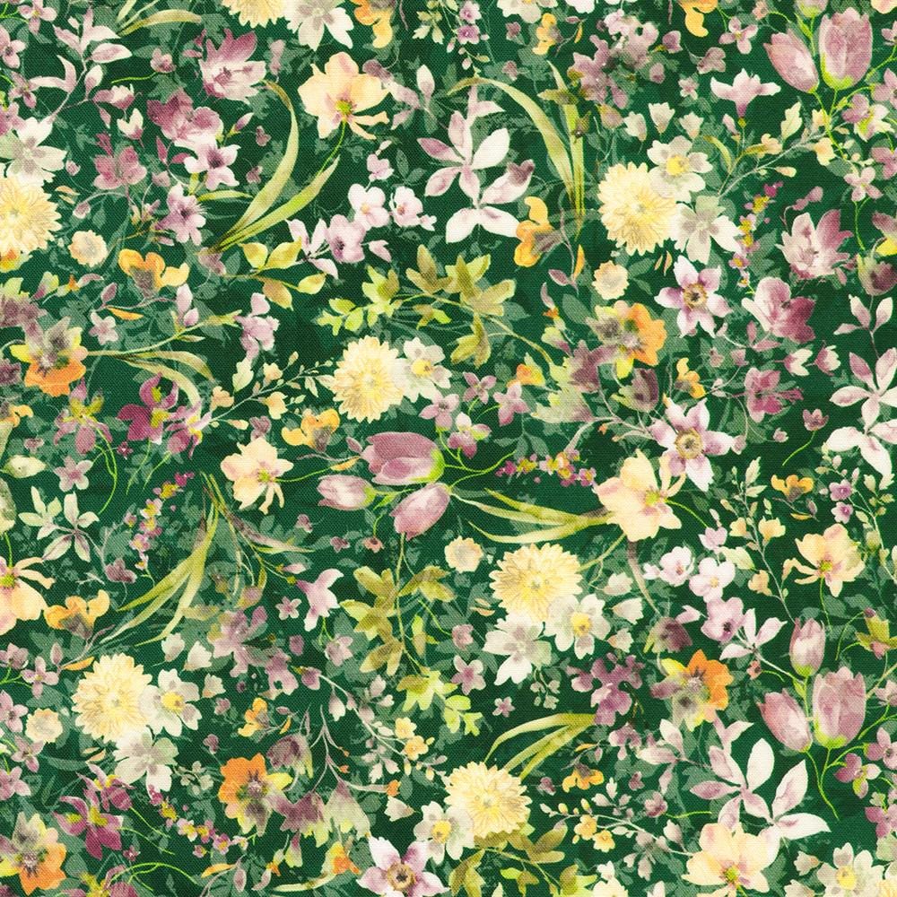 Cider Blossom 2.5" Roll Up, Robert Kaufman RU-1391-40, 2.5" Precut Autumn Fall Floral Fabric Strip Roll, Autumn Floral Jelly Roll