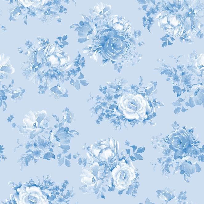 Americana 12 Piece Fat Quarter Bundle, Clothworks FQ0545, Patriotic Floral Fabric Bundle, 18 x 22 Fabric Cuts, Beth Grove