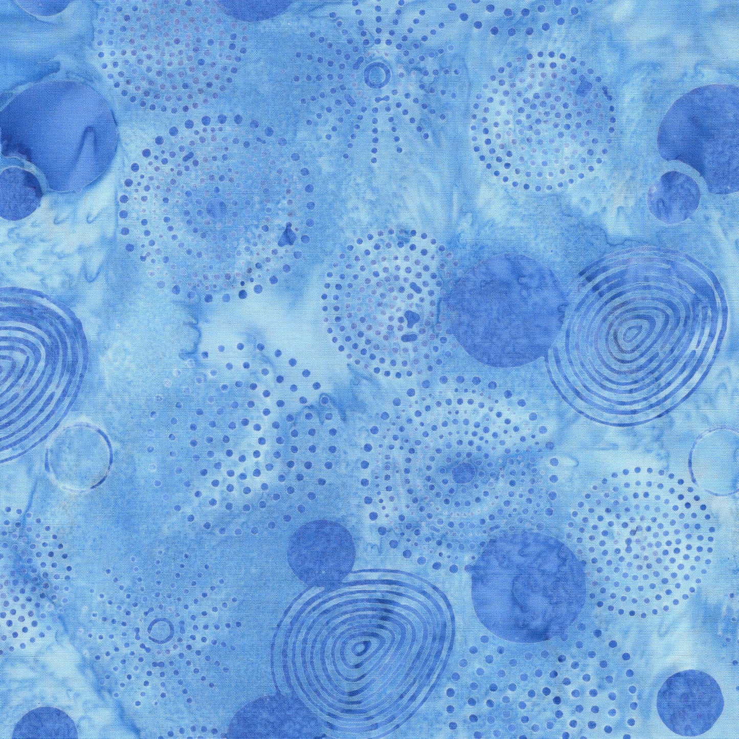 Pixelwave 2.5" Strip Pack, Island Batik, 2.5" Precut Blue White Geometric Batik Jelly Roll Fabric Strips