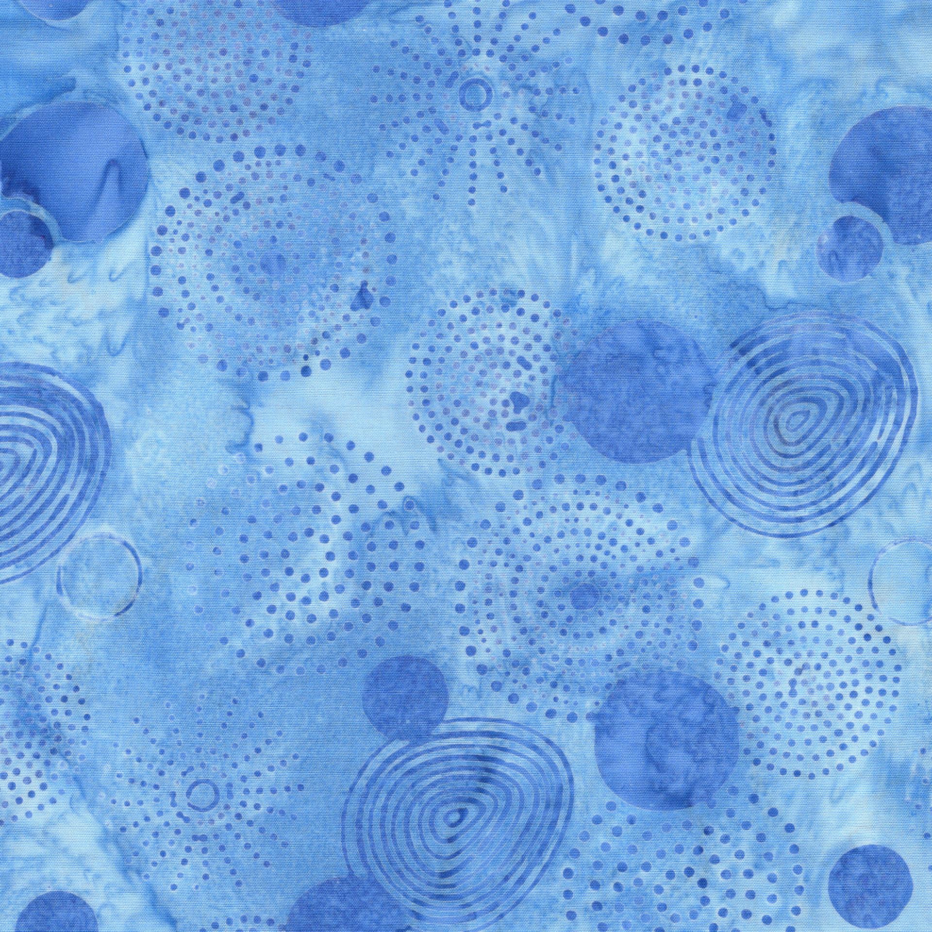 Pixelwave 2.5" Strip Pack, Island Batik, 2.5" Precut Blue White Geometric Batik Jelly Roll Fabric Strips