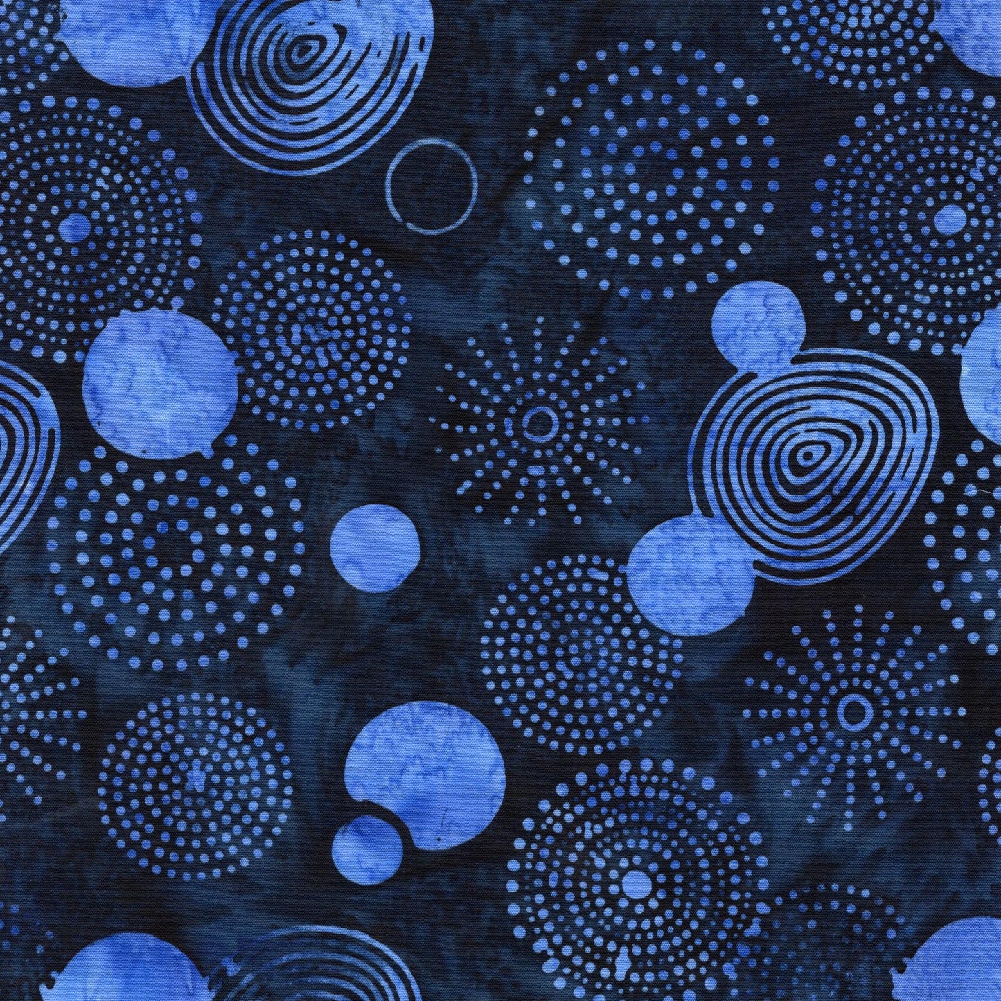 Pixelwave 2.5" Strip Pack, Island Batik, 2.5" Precut Blue White Geometric Batik Jelly Roll Fabric Strips