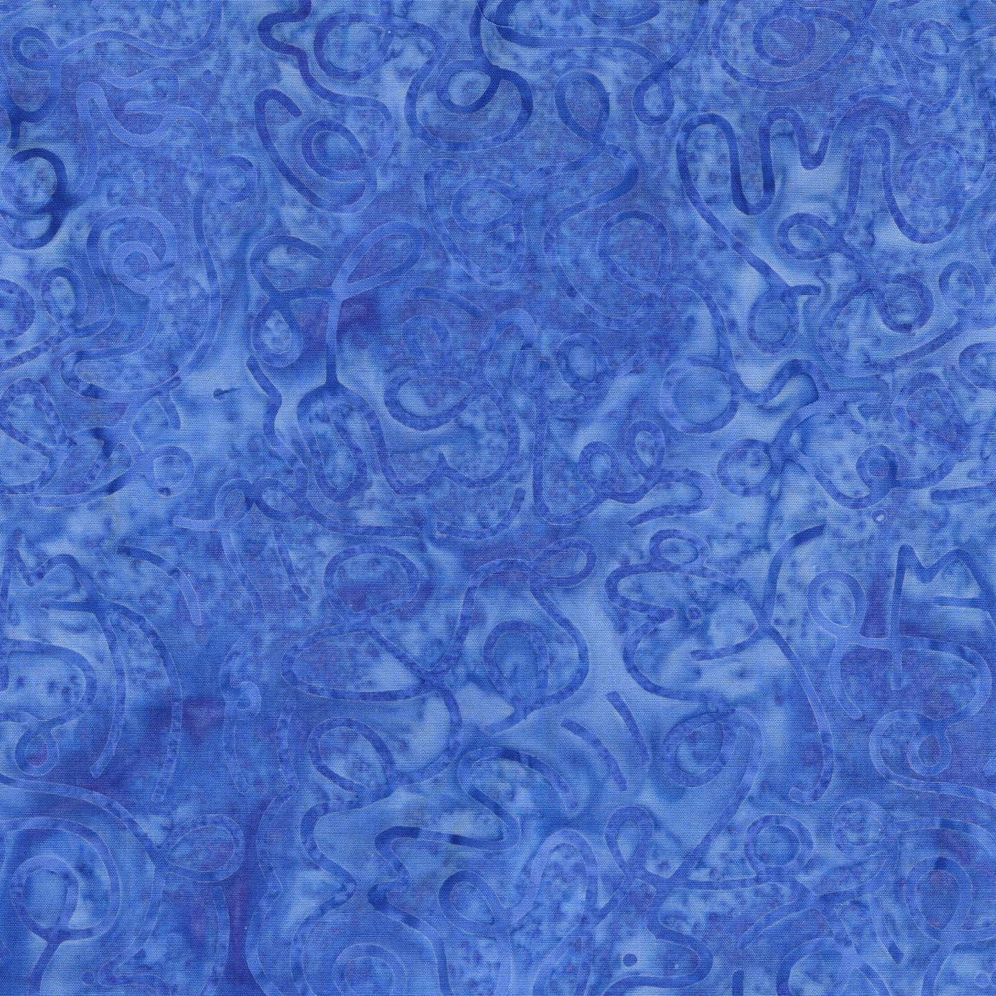 Pixelwave 2.5" Strip Pack, Island Batik, 2.5" Precut Blue White Geometric Batik Jelly Roll Fabric Strips