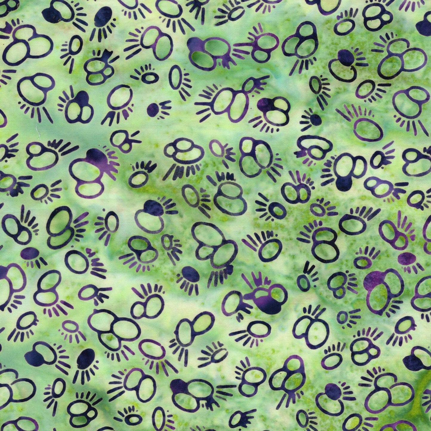 Wine Country 10" Stack, Island Batik, Precut 10" Purple Green Batik Layer Cake Fabric Squares