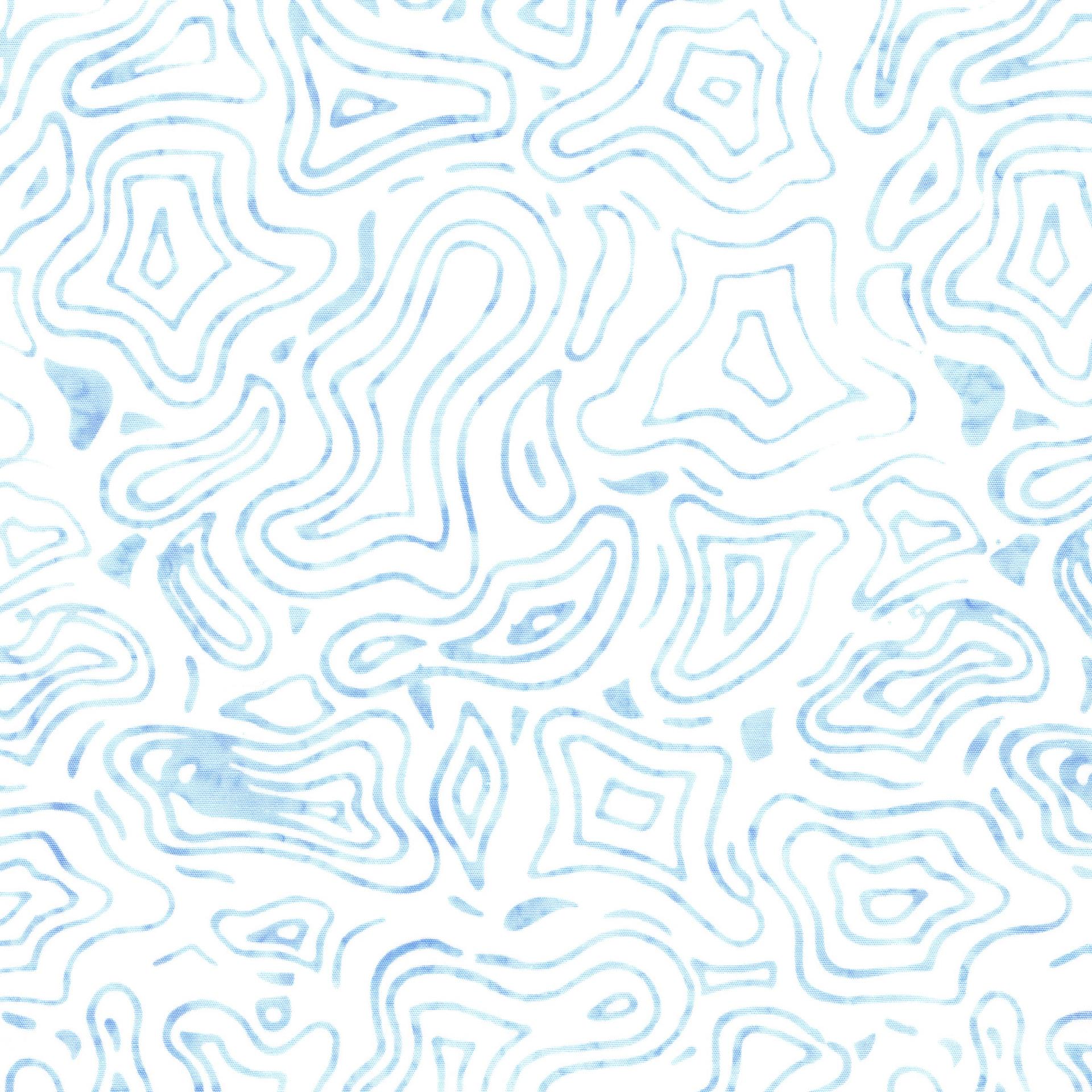 Pixelwave 10" Stack, Island Batik, Precut 10" Blue White Geometric Batik Layer Cake Fabric Squares