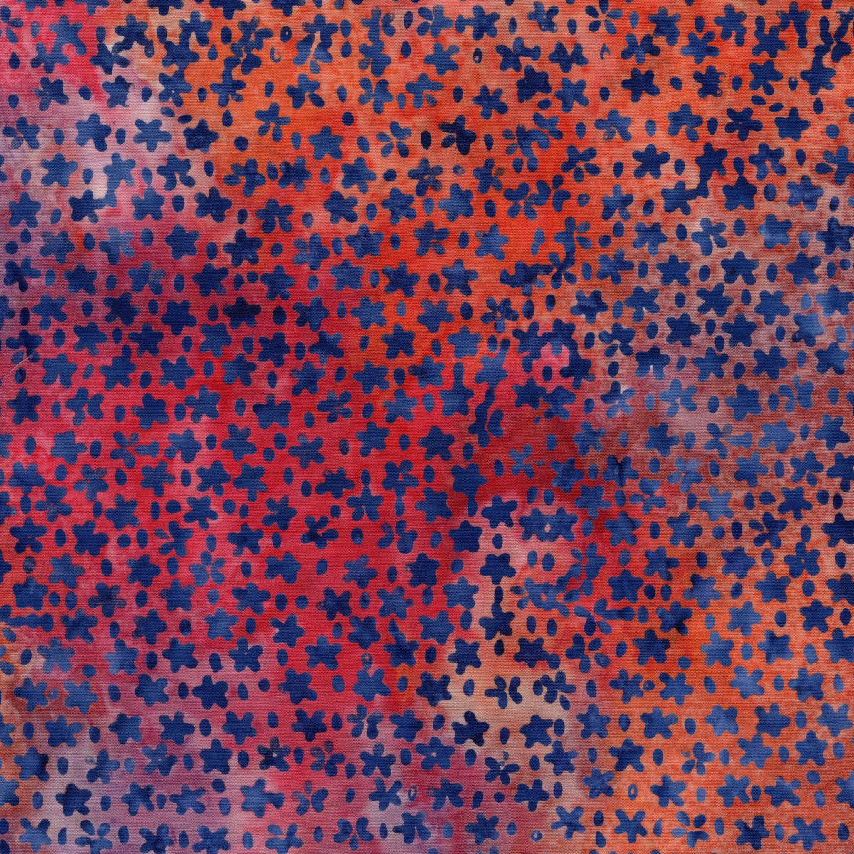 Groovy 10" Stack, Island Batik, Precut 10" Blue Yellow Red Orange Teal Batik Layer Cake Fabric Squares