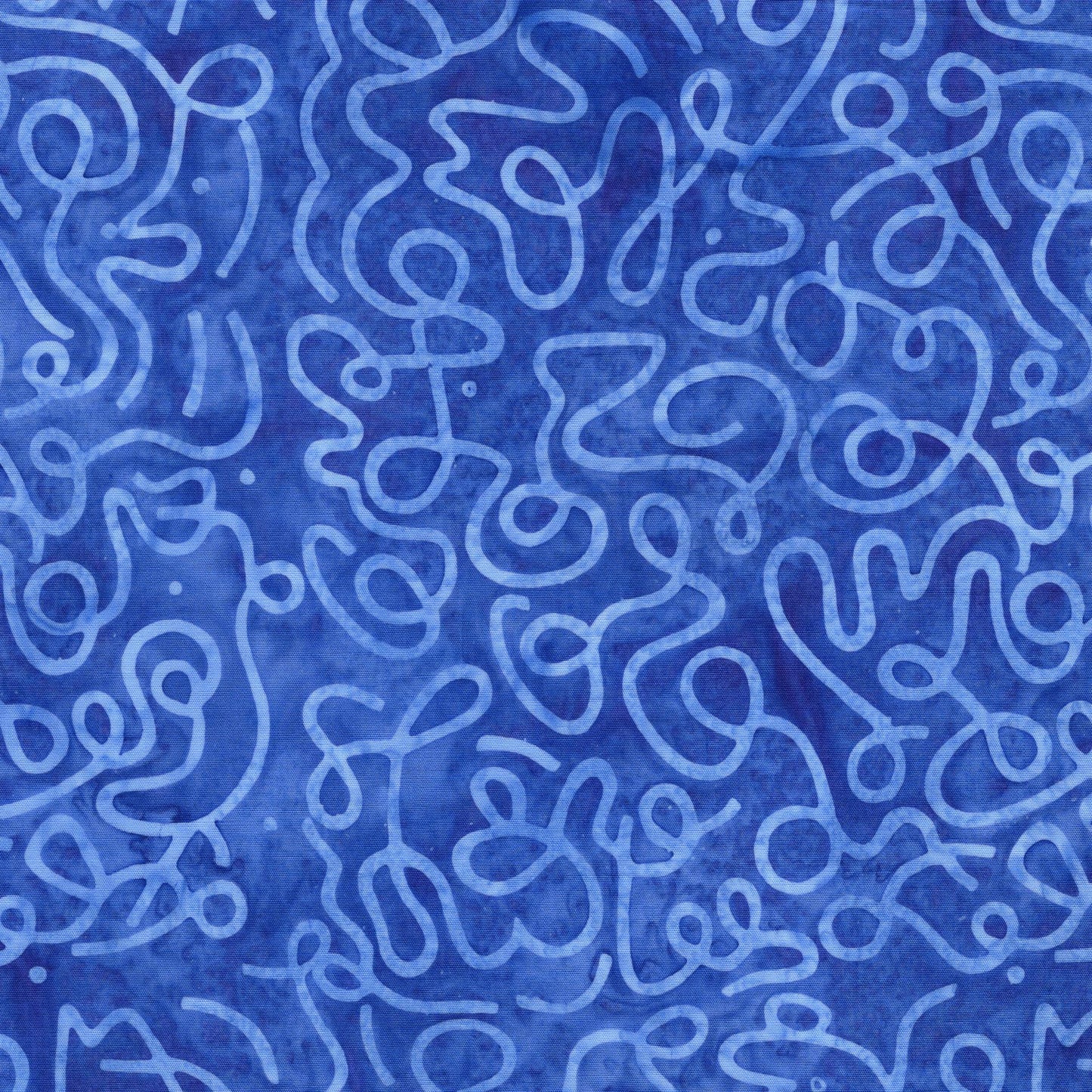Pixelwave 5" Stamp, Island Batik, 5" Precut Blue White Geometric Batik Fabric Charm Pack Quilt Squares