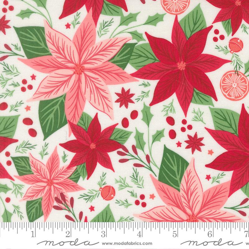 Merrily on High 5" Charm Pack, Moda 43210PP, 5" Precut Red Green Pink Christmas Xmas Charm Pack Fabric Squares, Sweetfire Road