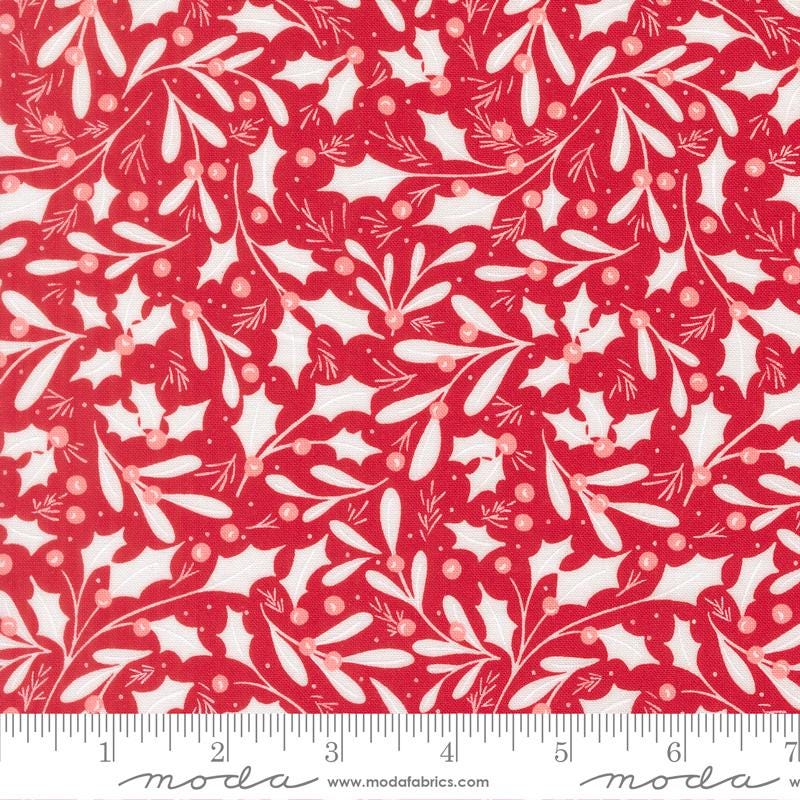 Merrily on High 5" Charm Pack, Moda 43210PP, 5" Precut Red Green Pink Christmas Xmas Charm Pack Fabric Squares, Sweetfire Road
