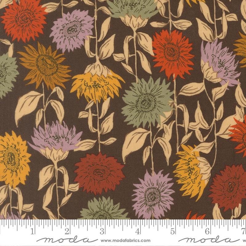 Windfall 5" Autumn Charm Pack, Moda 45650PP, 5" Precut Autumn Fall Floral Fabric Squares, Fancy That Design
