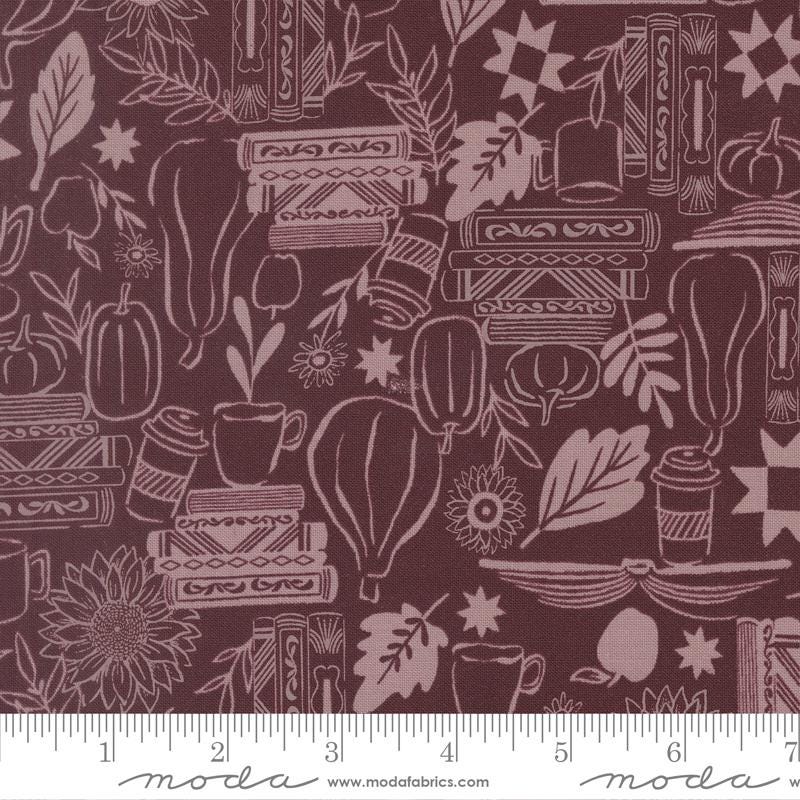 Windfall 5" Autumn Charm Pack, Moda 45650PP, 5" Precut Autumn Fall Floral Fabric Squares, Fancy That Design