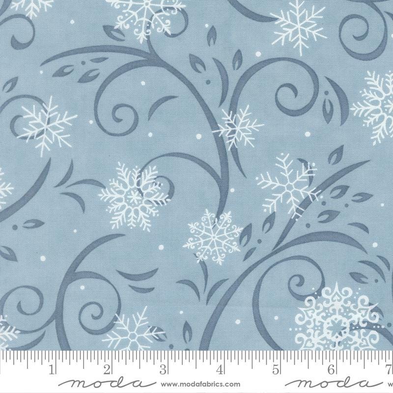 When Snow Falls 5" Charm Pack, Moda 56170PP, 5" Precut Whimsical Cardinals Chickadees Christmas Fabric Squares, Deb Strain