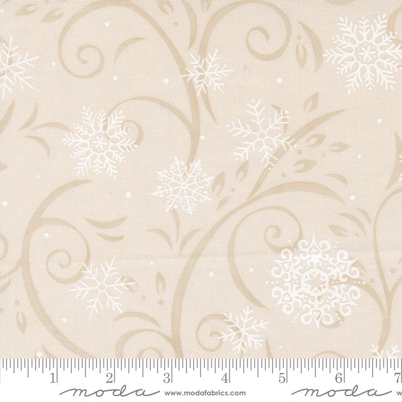 When Snow Falls 5" Charm Pack, Moda 56170PP, 5" Precut Whimsical Cardinals Chickadees Christmas Fabric Squares, Deb Strain