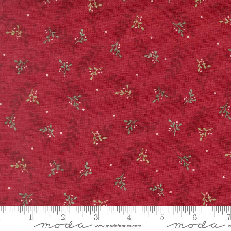 When Snow Falls 5" Charm Pack, Moda 56170PP, 5" Precut Whimsical Cardinals Chickadees Christmas Fabric Squares, Deb Strain