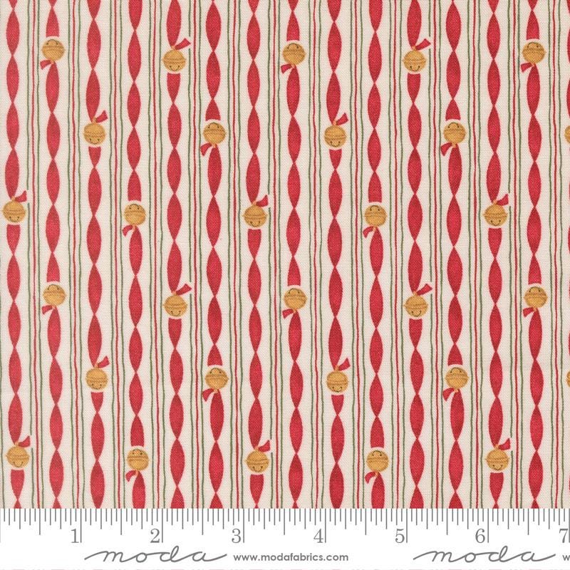 When Snow Falls 10" Layer Cake, Moda 56170LC, 10" Precut Traditional Christmas Layer Cake Fabric Squares, Deb Strain