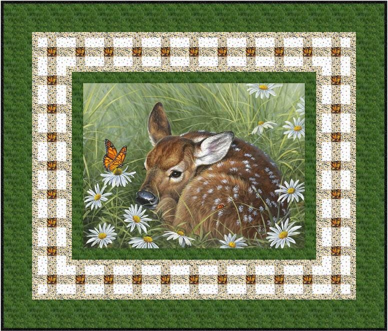 Resting Spaces Panel Frame Quilt PATTERN, Tourmaline and Thyme TTQ-632, Horizontal Vertical Panel Friendly Easy Lap Throw Quilt Pattern