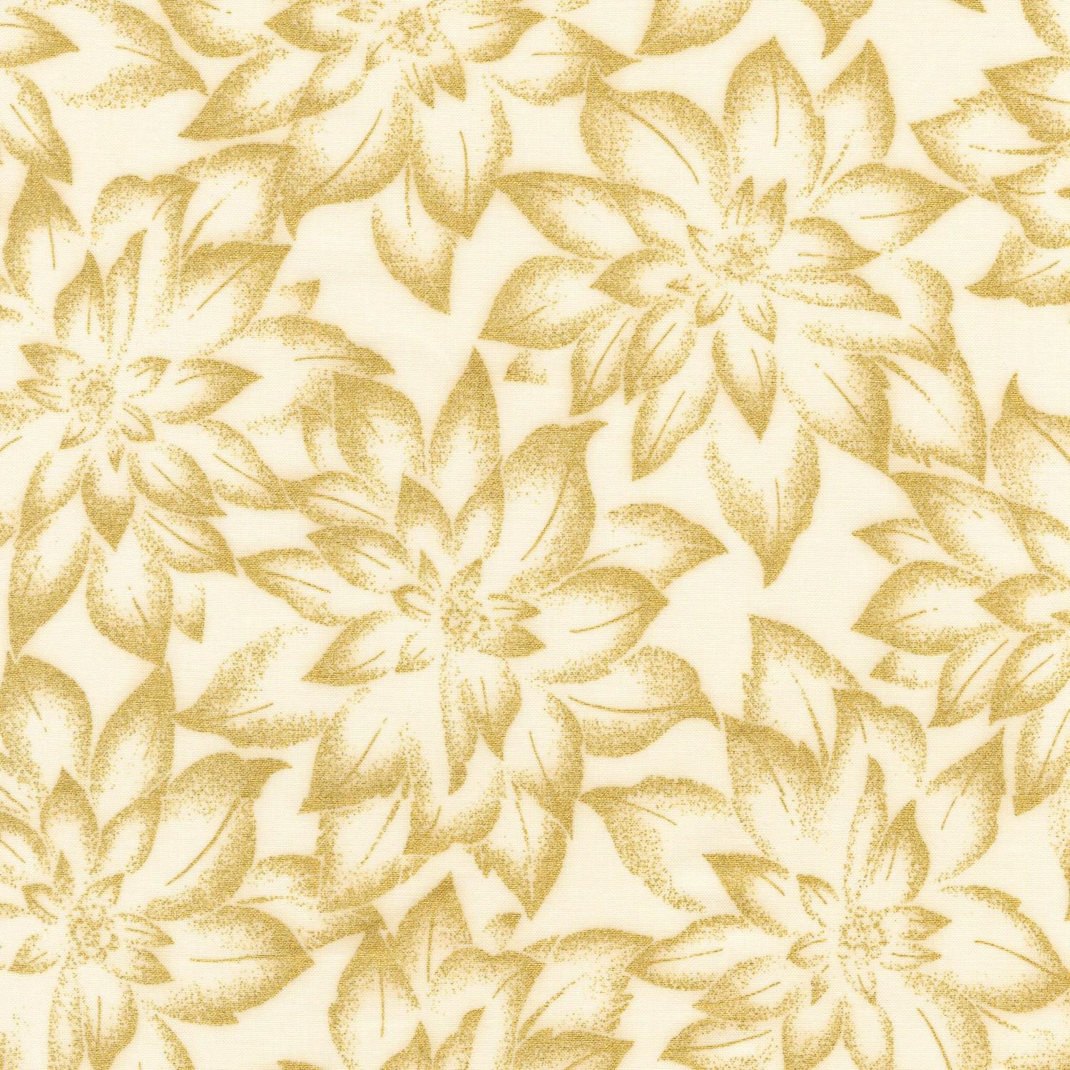 Holiday Flourish 12 5" Charm Squares OOP, Robert Kaufman CHS-785-42, Precut 10" Traditional Xmas Gold Metallic Charm Pack Fabric Squares