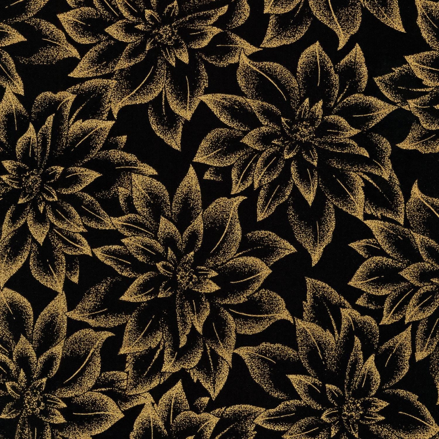 Holiday Flourish 12 5" Charm Squares OOP, Robert Kaufman CHS-785-42, Precut 10" Traditional Xmas Gold Metallic Charm Pack Fabric Squares