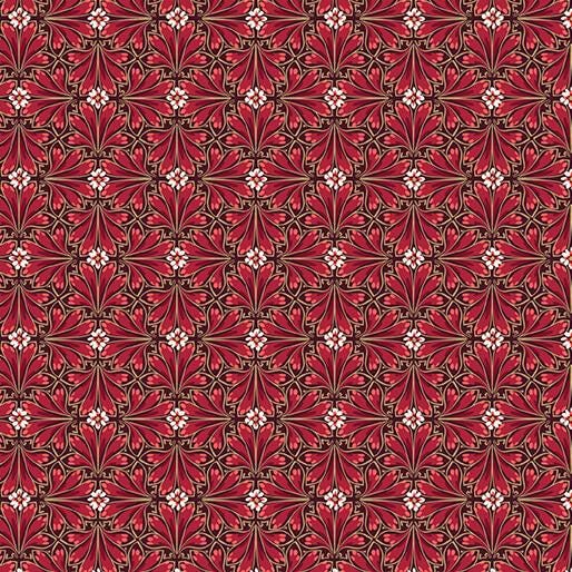 Holiday Nouveau 19 Piece Fat Quarter Bundle, Benartex Kanvas FQHNVPK, Elegant Traditional Christmas Xmas Gold Metallic Fabric Bundle
