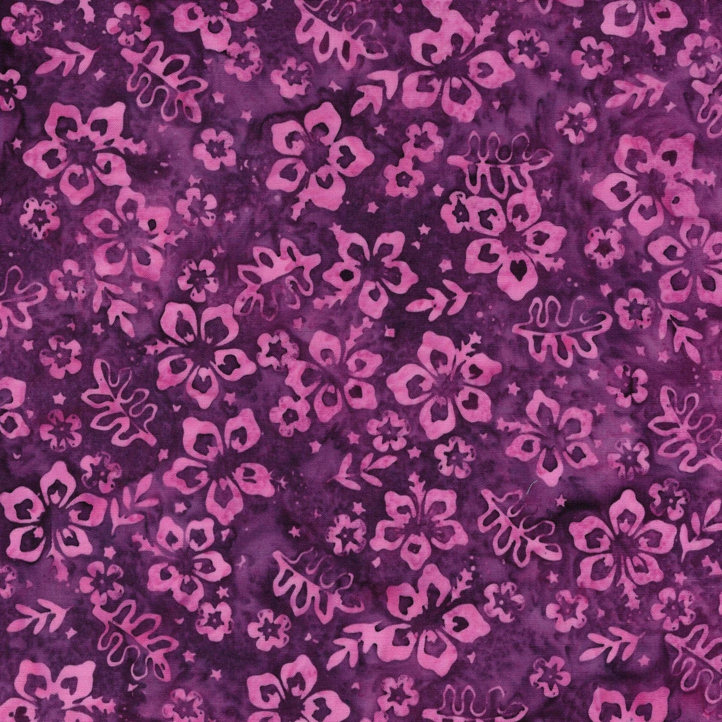 South Hampton 2.5" Strip Pack, Island Batik, 2.5" Precut Blue Pink Purple Batik Jelly Roll Fabric Strips