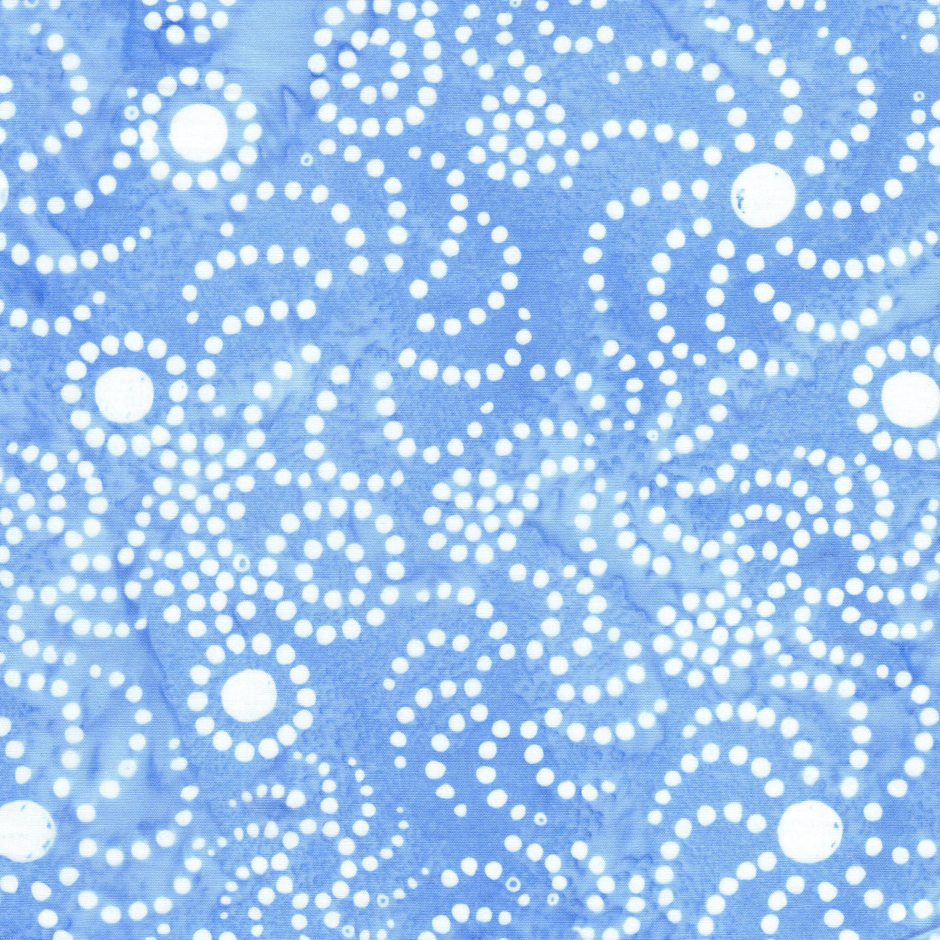 Pixelwave 2.5" Strip Pack, Island Batik, 2.5" Precut Blue White Geometric Batik Jelly Roll Fabric Strips