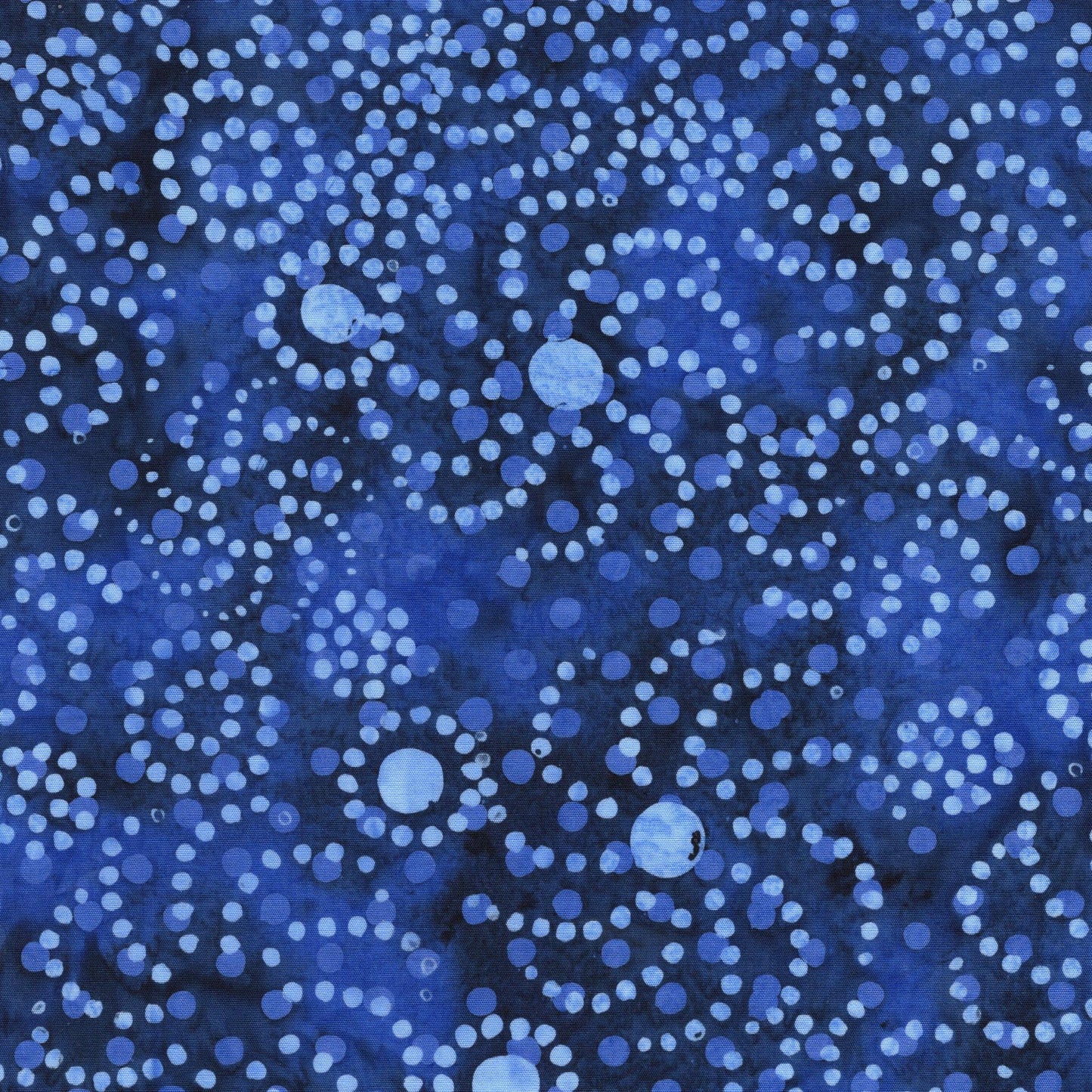 Pixelwave 2.5" Strip Pack, Island Batik, 2.5" Precut Blue White Geometric Batik Jelly Roll Fabric Strips