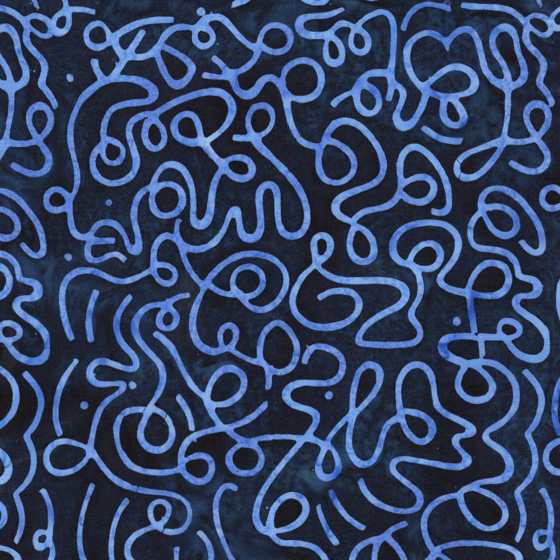 Pixelwave 10" Stack, Island Batik, Precut 10" Blue White Geometric Batik Layer Cake Fabric Squares