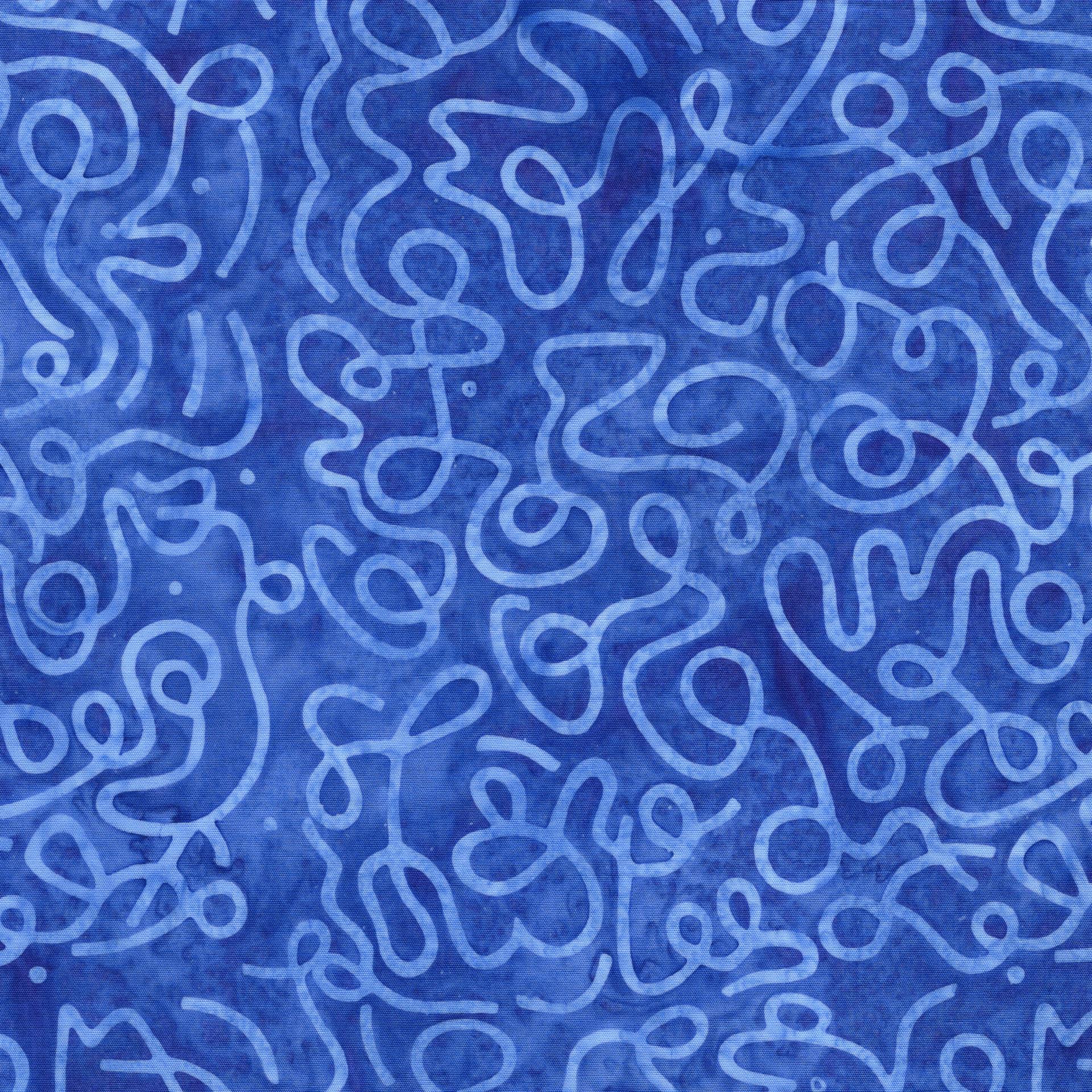 Pixelwave 10" Stack, Island Batik, Precut 10" Blue White Geometric Batik Layer Cake Fabric Squares