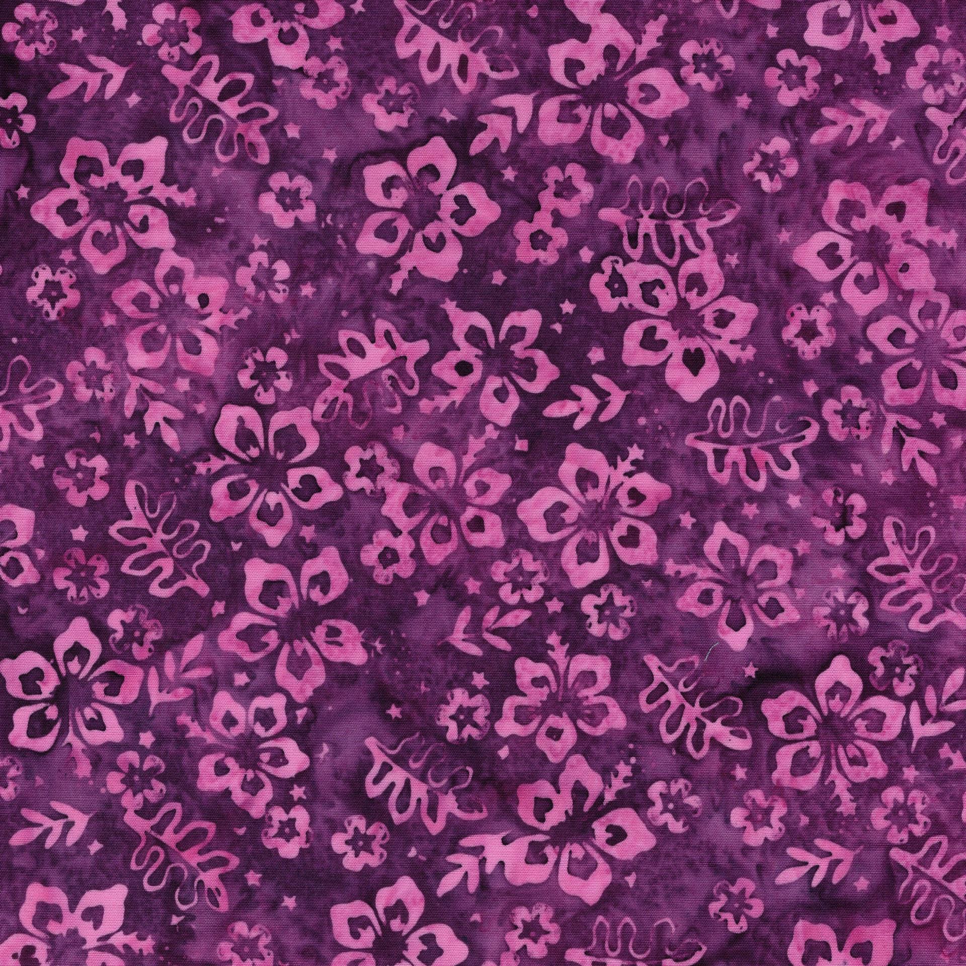 South Hampton 5" Stamp, Island Batik, 5" Precut Blue Green Pink Purple Floral Batik Fabric Charm Pack Quilt Squares