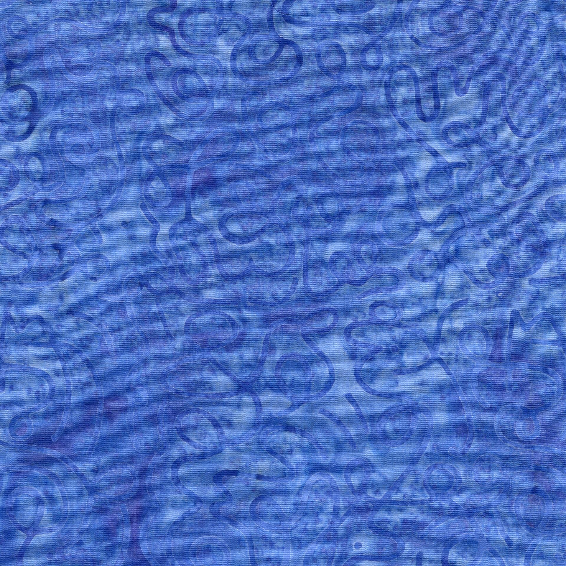 Pixelwave 5" Stamp, Island Batik, 5" Precut Blue White Geometric Batik Fabric Charm Pack Quilt Squares