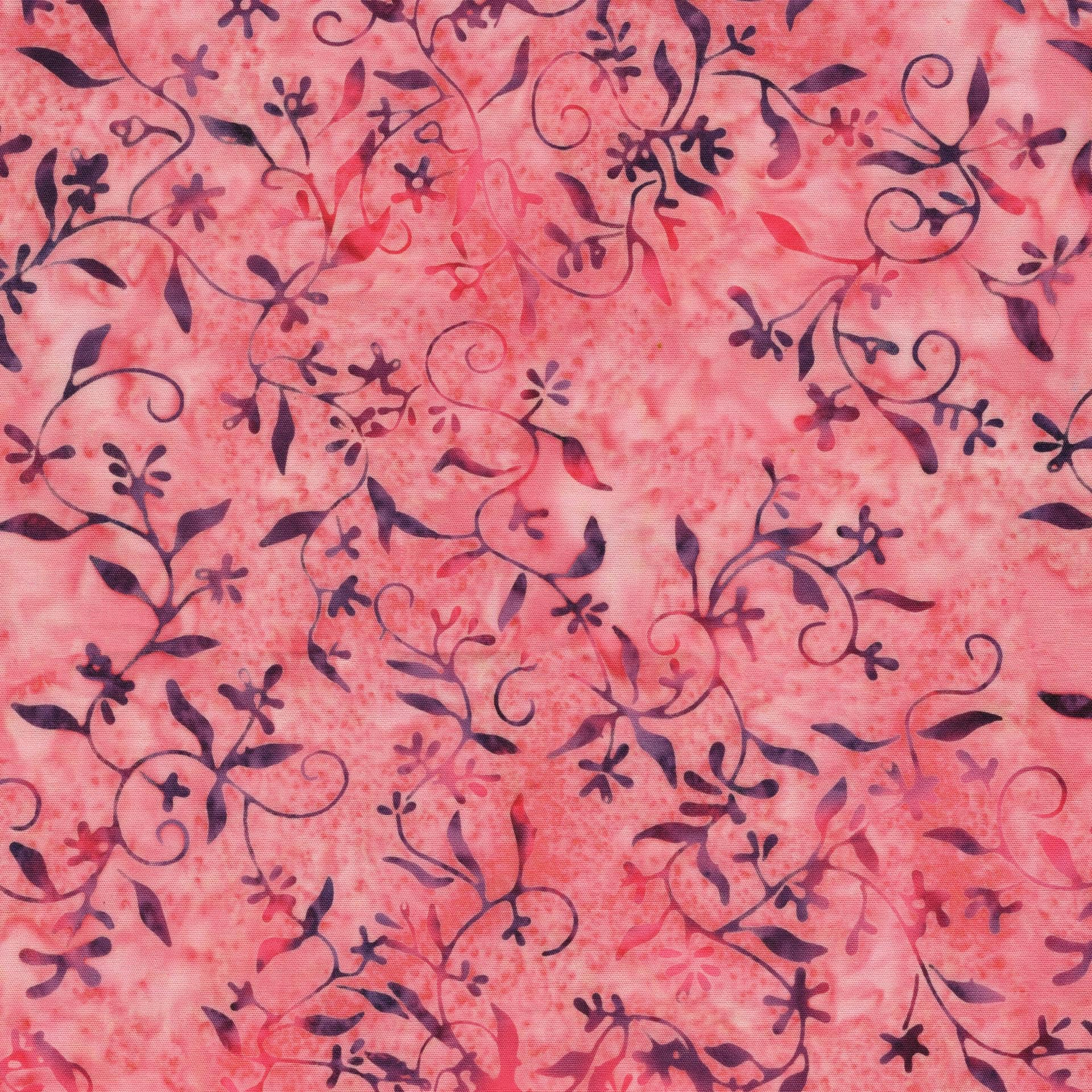 Songbird 5" Stamp, Island Batik, 5" Precut Pink Purple Beige Bird Batik Fabric Charm Pack Quilt Squares
