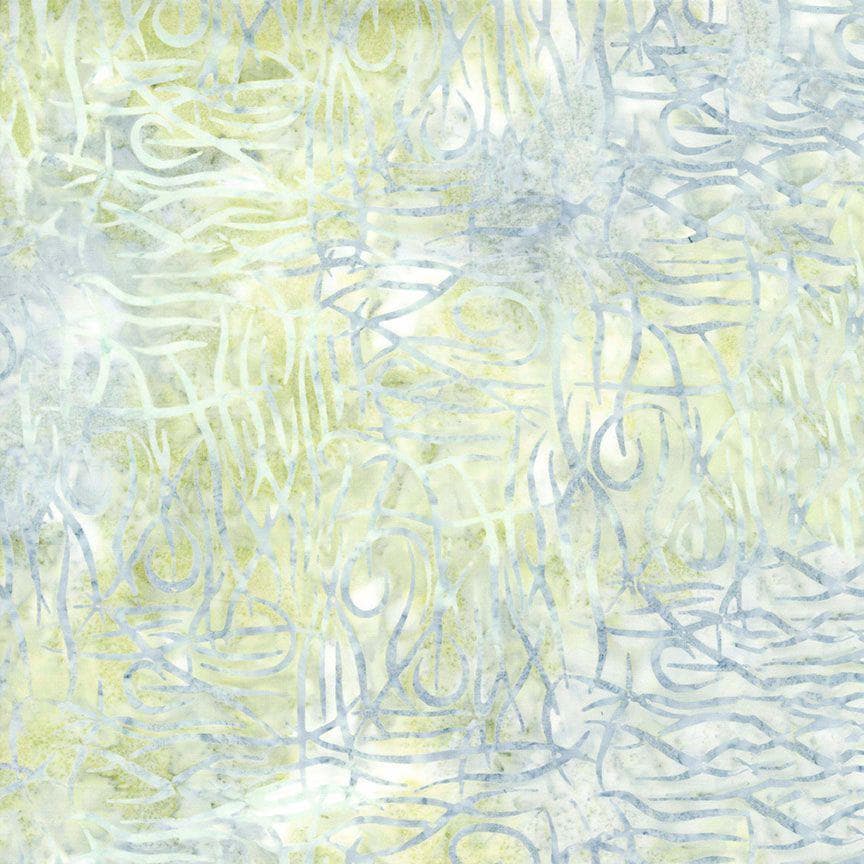 Tonga Radiant Meadow Batik 2.5" Strips, Timeless Treasures Treat-Strip40 Radiant, Blue Green Yellow 2.5" Batik Fabric Strips