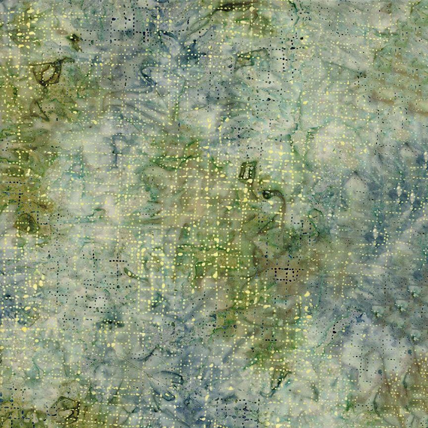 Tonga Radiant Meadow Batik 2.5" Strips, Timeless Treasures Treat-Strip40 Radiant, Blue Green Yellow 2.5" Batik Fabric Strips