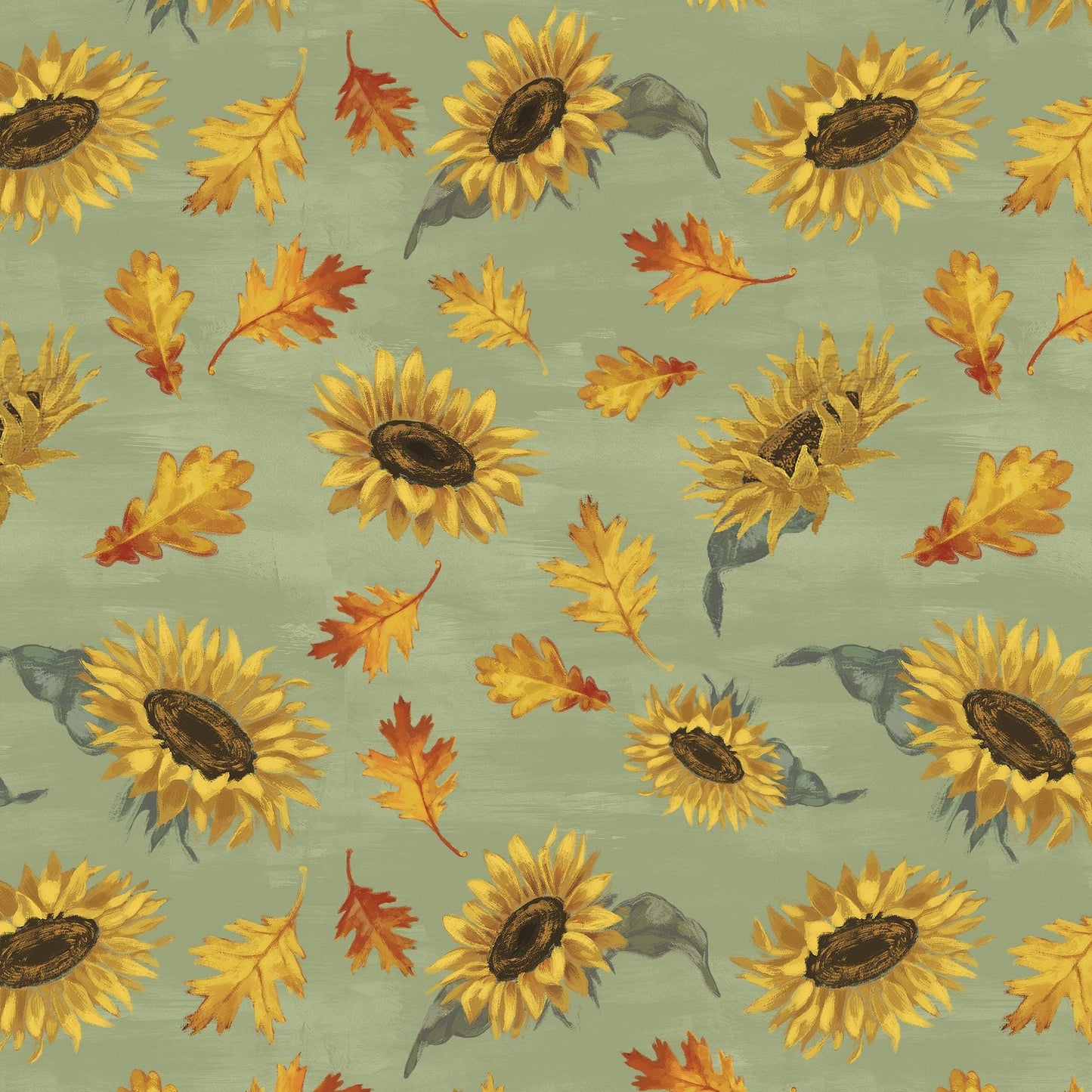 Harvest Delight 10" Squares, White Owl Fabrics HARVESTDELIGHT-10, 10" Precut Autumn Fall Pumpkins Leaves Quilt Fabric Squares