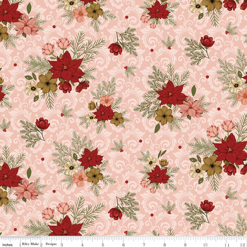 Christmas Greetings 5" Stacker, Riley Blake 5-17660-42, 5" Precut Christmas Xmas Fabric Squares, Christmas Charm Pack, Sandy Gervais