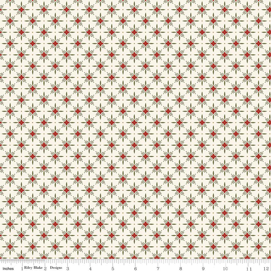 Christmas Greetings 5" Stacker, Riley Blake 5-17660-42, 5" Precut Christmas Xmas Fabric Squares, Christmas Charm Pack, Sandy Gervais