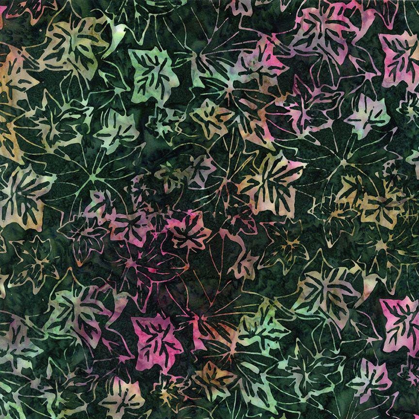 Tonga Geranium Batik 5" Squares, Timeless Treasures Treat-Mini42 Geranium, 5" Precut Pink Red Green Batik Charm Pack Squares