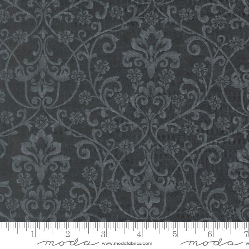 Breathtaking Blues Layer Cake, Moda 44400LC, Precut 10" Blue Beige Floral Layer Cake Fabric Squares, 3 Sisters