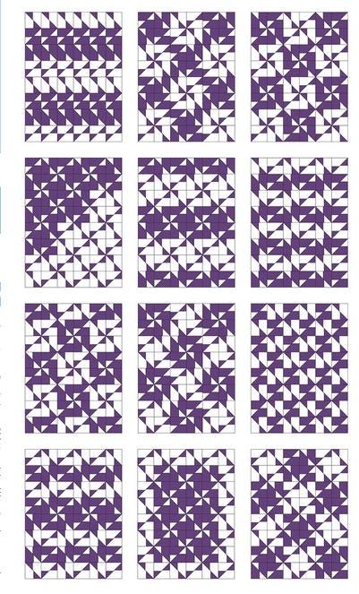 Foofaraw Quilt Pattern, Material Girlfriends MG121, Layer Cake Friendly Pinwheels Throw Quilt Pattern, Multiple Layouts