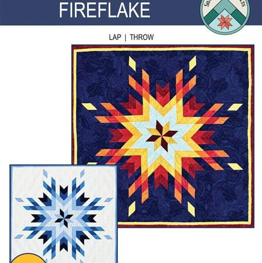 Firelake Quilt Pattern, Shadow Valley Quilts SHV018, Yardage Friendly Lone Star Lap Throw Quilt Pattern, Lisa Lund