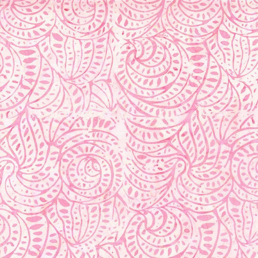 Tonga Geranium Batik 5" Squares, Timeless Treasures Treat-Mini42 Geranium, 5" Precut Pink Red Green Batik Charm Pack Squares