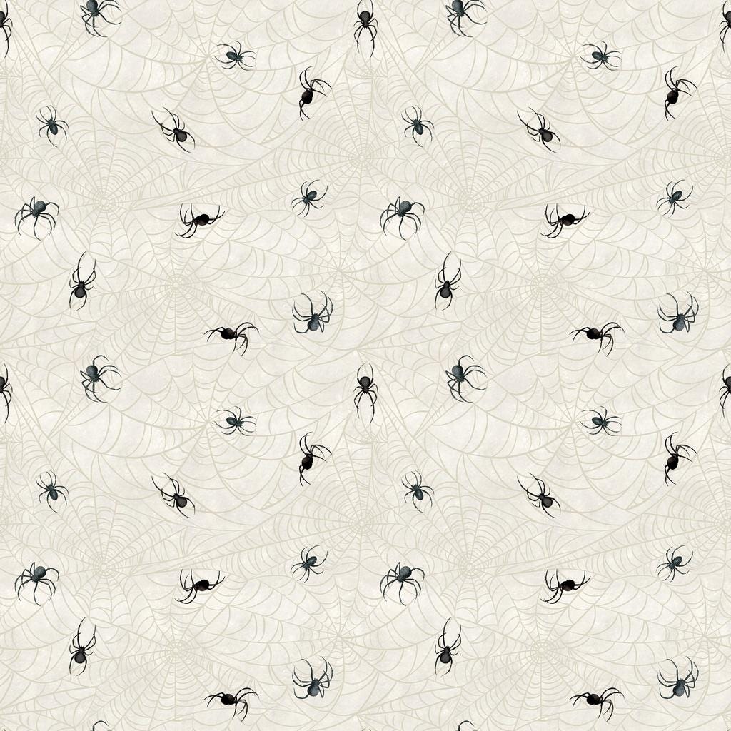 Dark Academia 2.5" Strip Pack, White Owl Fabrics, 2.5" Precut Halloween Skulls Pumpkins Crows Ravens Fabric Strips, Nicole Tamarin