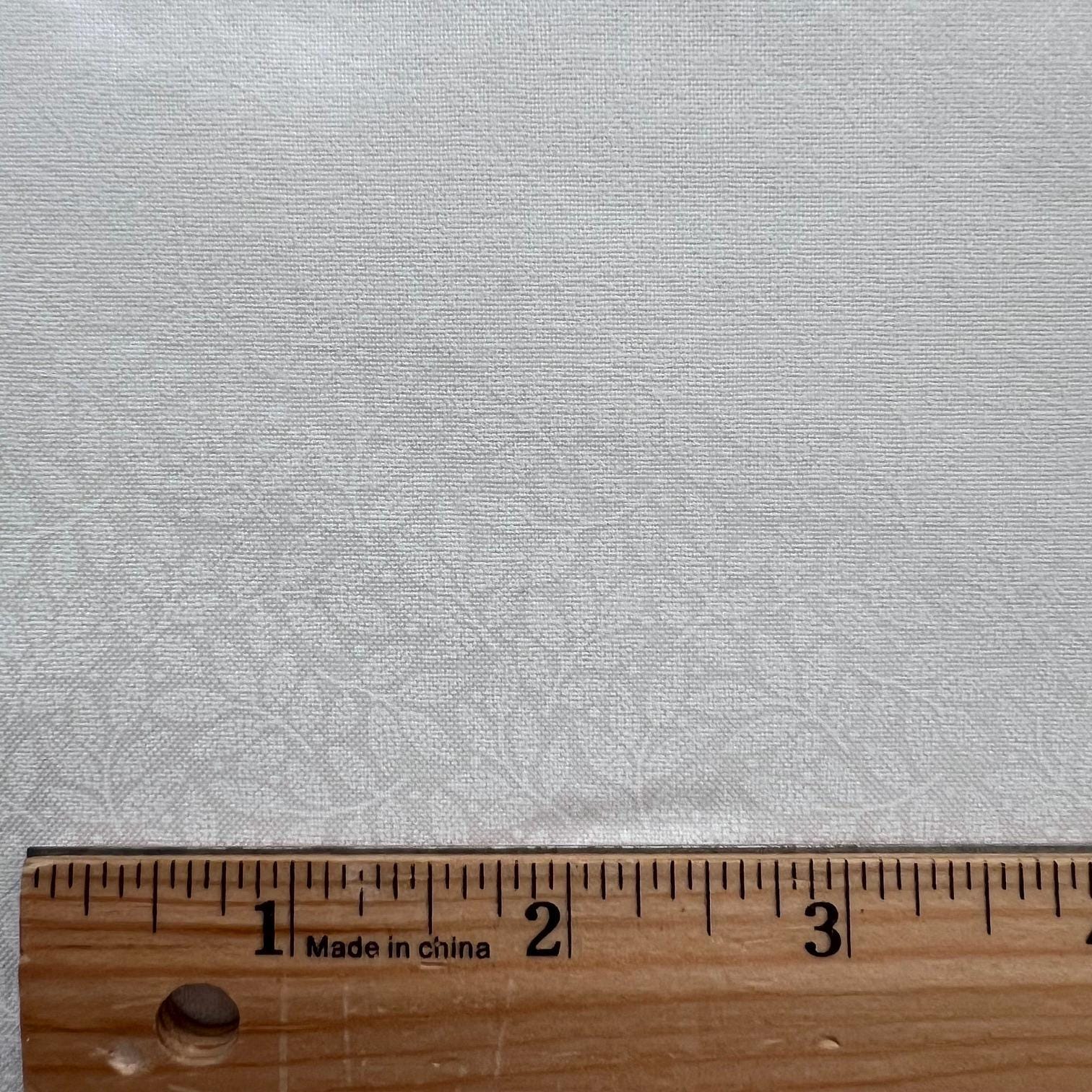Muslin Mates - White on White Leaves Quilt Fabric, Moda 9939 11, White Leaves Vines Quilt Background Fabric, By the Yard