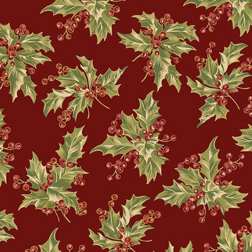 Christmas At Home 10" Squares, Benartex CAH10PK, 10" Precut Christmas Xmas Layer Cake Fabric Squares, April Cornell
