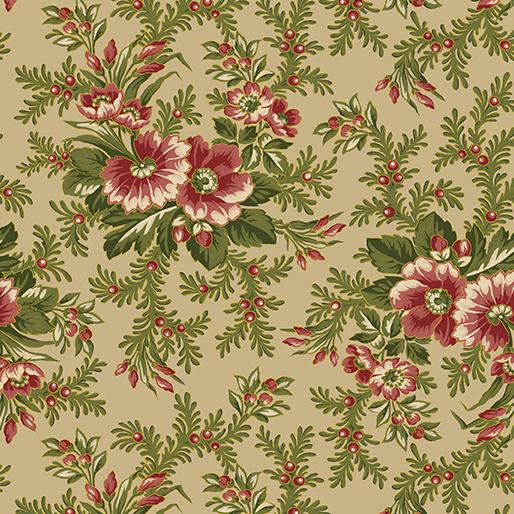 Christmas At Home 10" Squares, Benartex CAH10PK, 10" Precut Christmas Xmas Layer Cake Fabric Squares, April Cornell