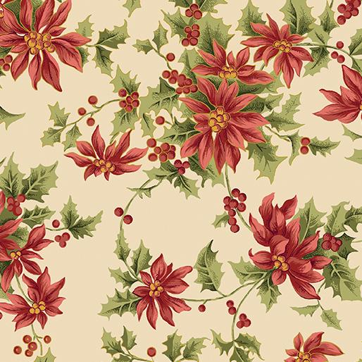 Christmas At Home 10" Squares, Benartex CAH10PK, 10" Precut Christmas Xmas Layer Cake Fabric Squares, April Cornell
