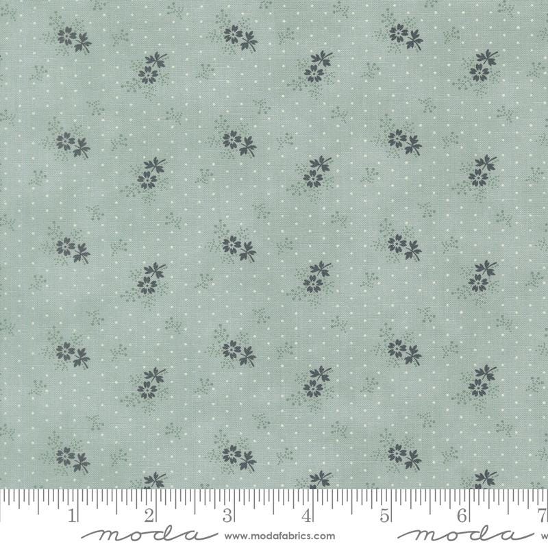 Breathtaking Blues Charm Pack, Moda 44400PP, Precut 5" Blue Beige Floral Charm Pack Fabric Squares, 3 Sisters
