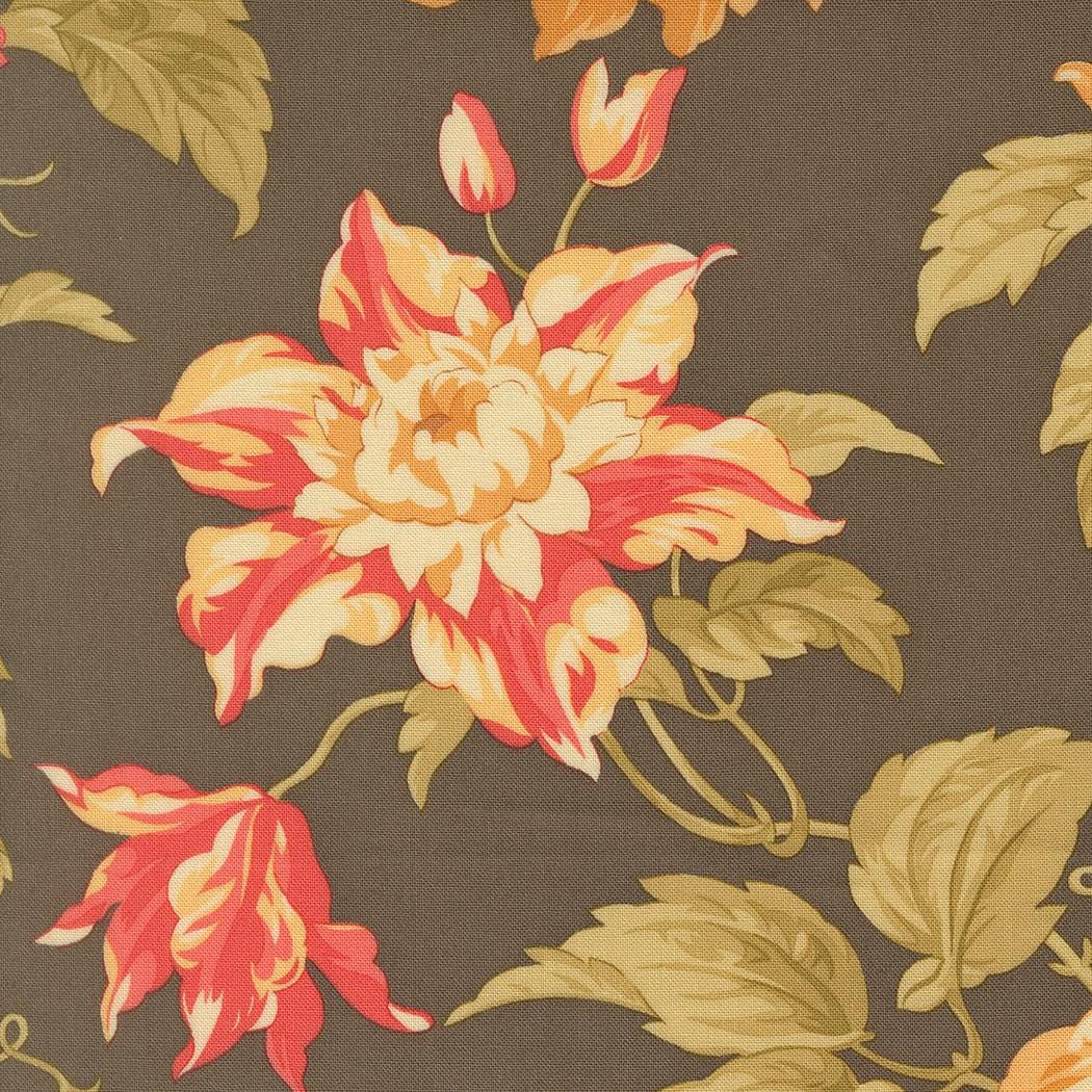 Butternut and Sage 5" Charm Pack, Moda 35440PP, 5" Precut Autumn Fall Floral Quilting Fabric Squares, Fig Tree and Co