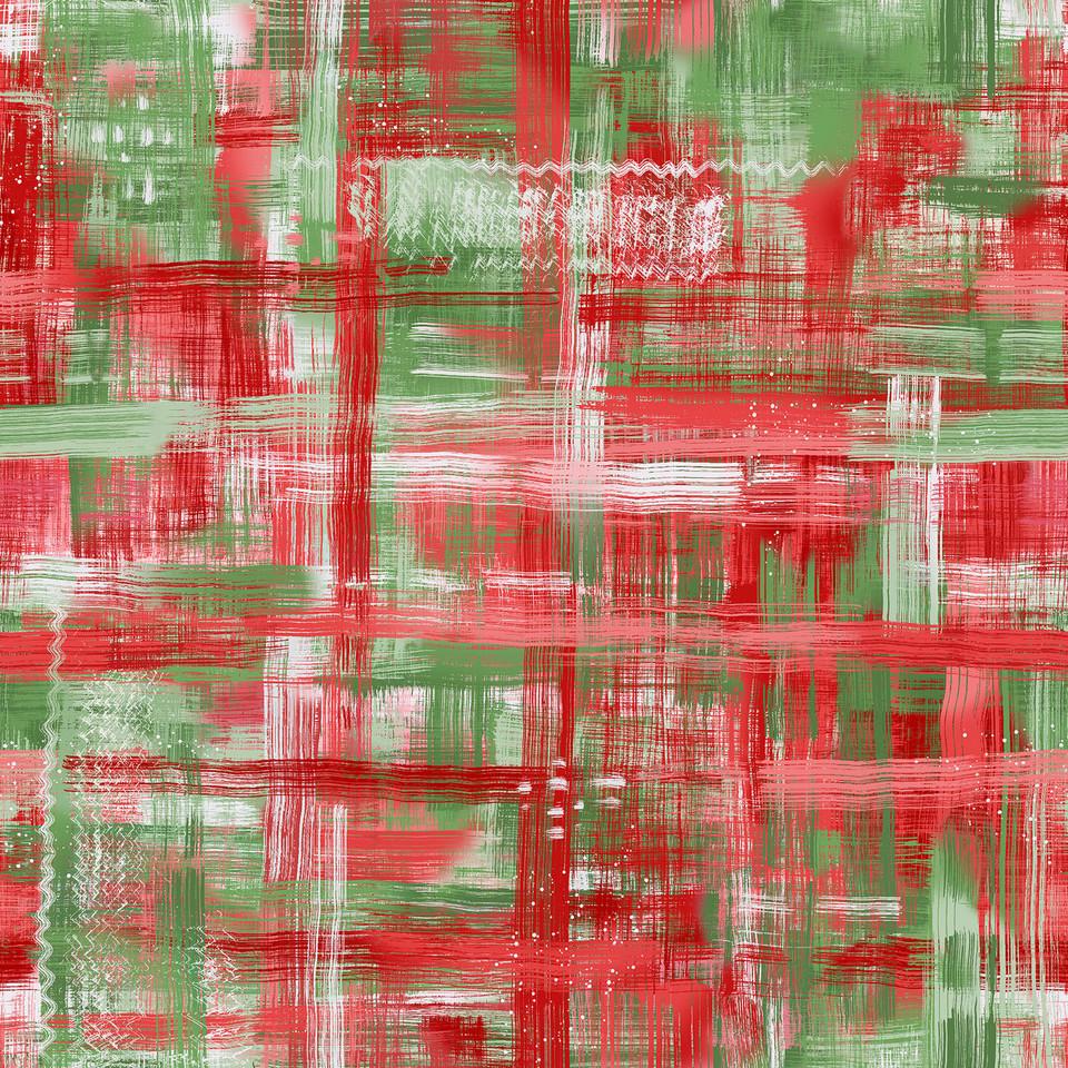 108" Colorfield - Red Green Christmas Abstract Wide Quilt Back Fabric, Maywood Studio MASQBD650-RG, Texture Wide Quilt Backing, By the Yard